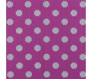 Jersey - Strickmuster Dots pink